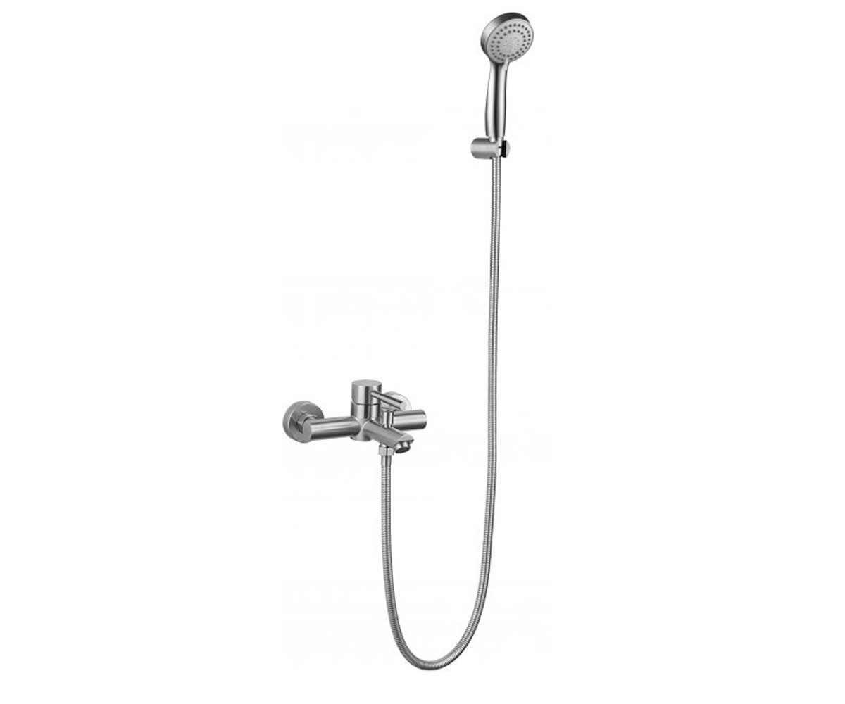 СРІБНИЙ КВАНТУМ SLIN0488 змішувач з душовим набором SILVER  SLIN0488 SLIN0488