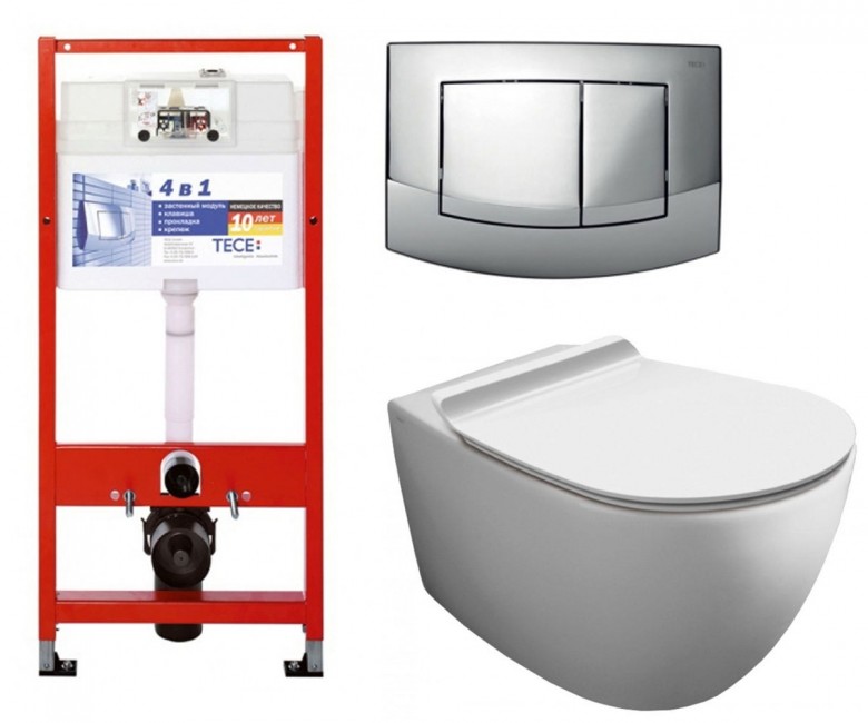 Унітаз з установкою 4-в-1 SIMAS VIGNONI VI18+F85+VI004+9400005 VI18+F85+VI004+9400005