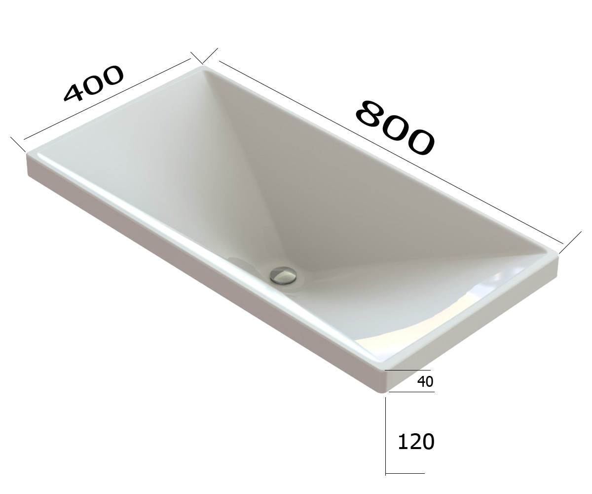 Раковина в ванную комнату  ВЕГА 115A300:Чертеж 