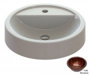 Кругла мармурова раковина SNAIL РОНДО 149T105