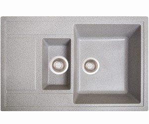 Полуторна мийка   SOLID  PRACTIC GRAY