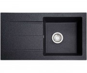Гранітна мийка   QUADRO BLACK