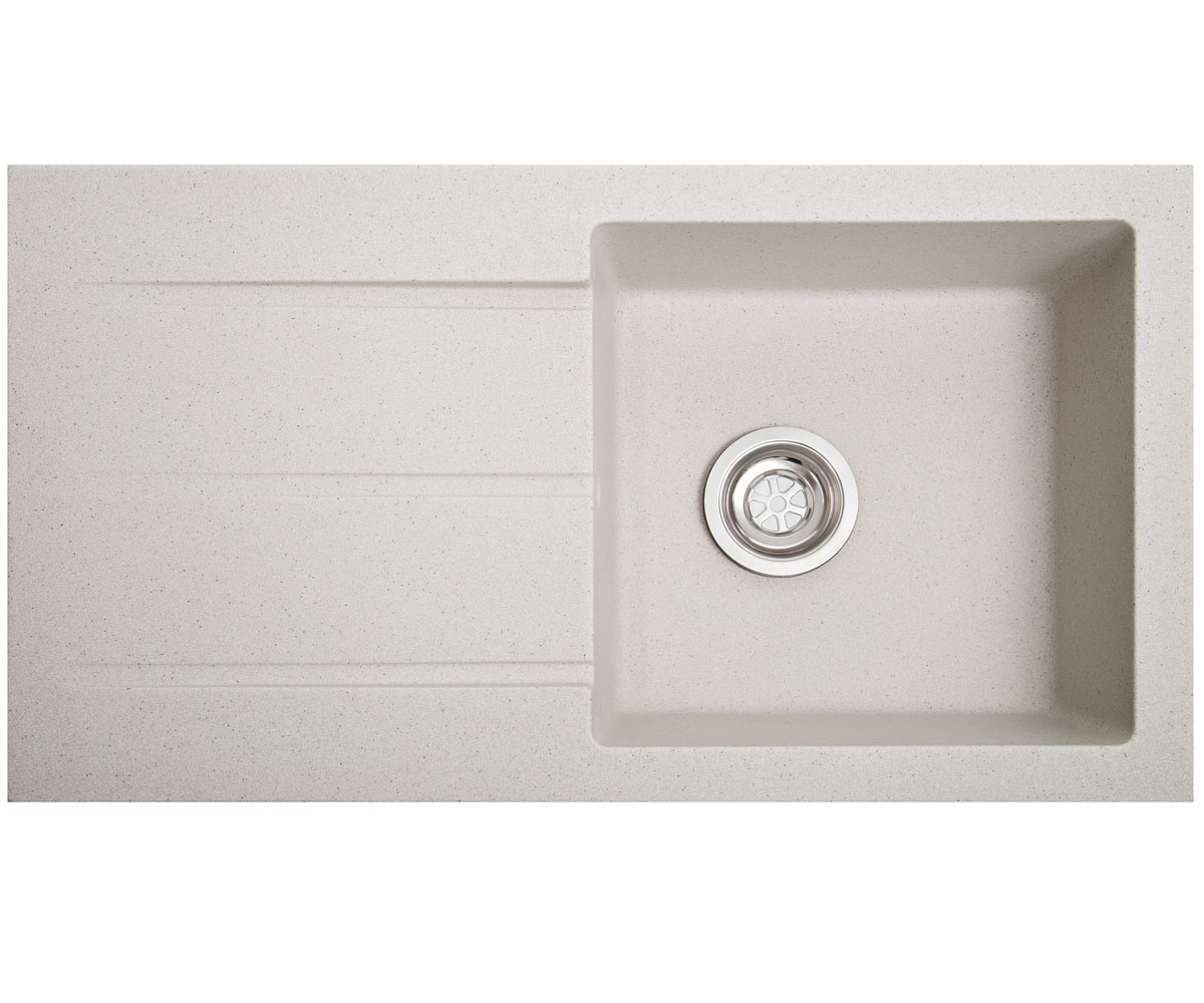 Гранитная мойка SOLID  QUADRO WHITE QUADRO WHITE