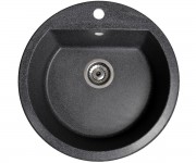 Мийка накладна   ROUND BLACK