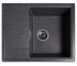 Мойка с крылом SOLID  SILICA BLACK SILICA BLACK