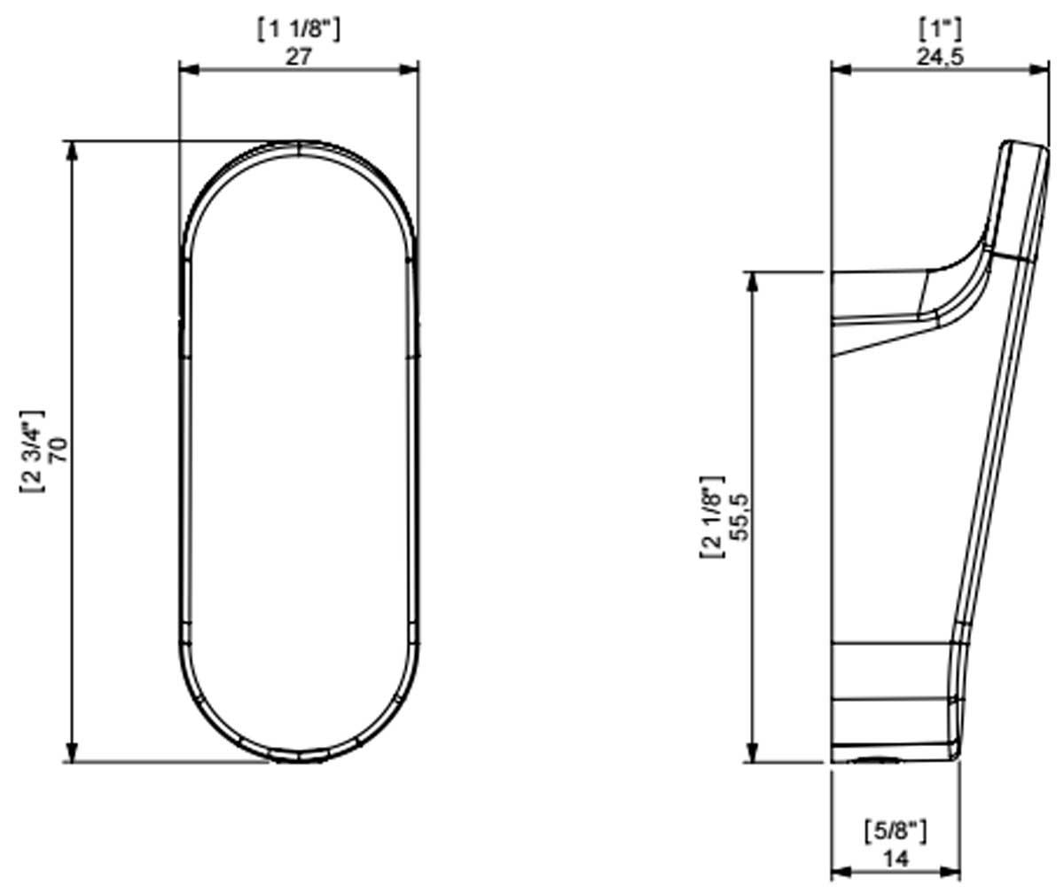 Одинарный крючок  S1 166435:Чертеж 