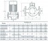 Насос циркуляционный 3800 вт  3VP-DN80:Чертеж 