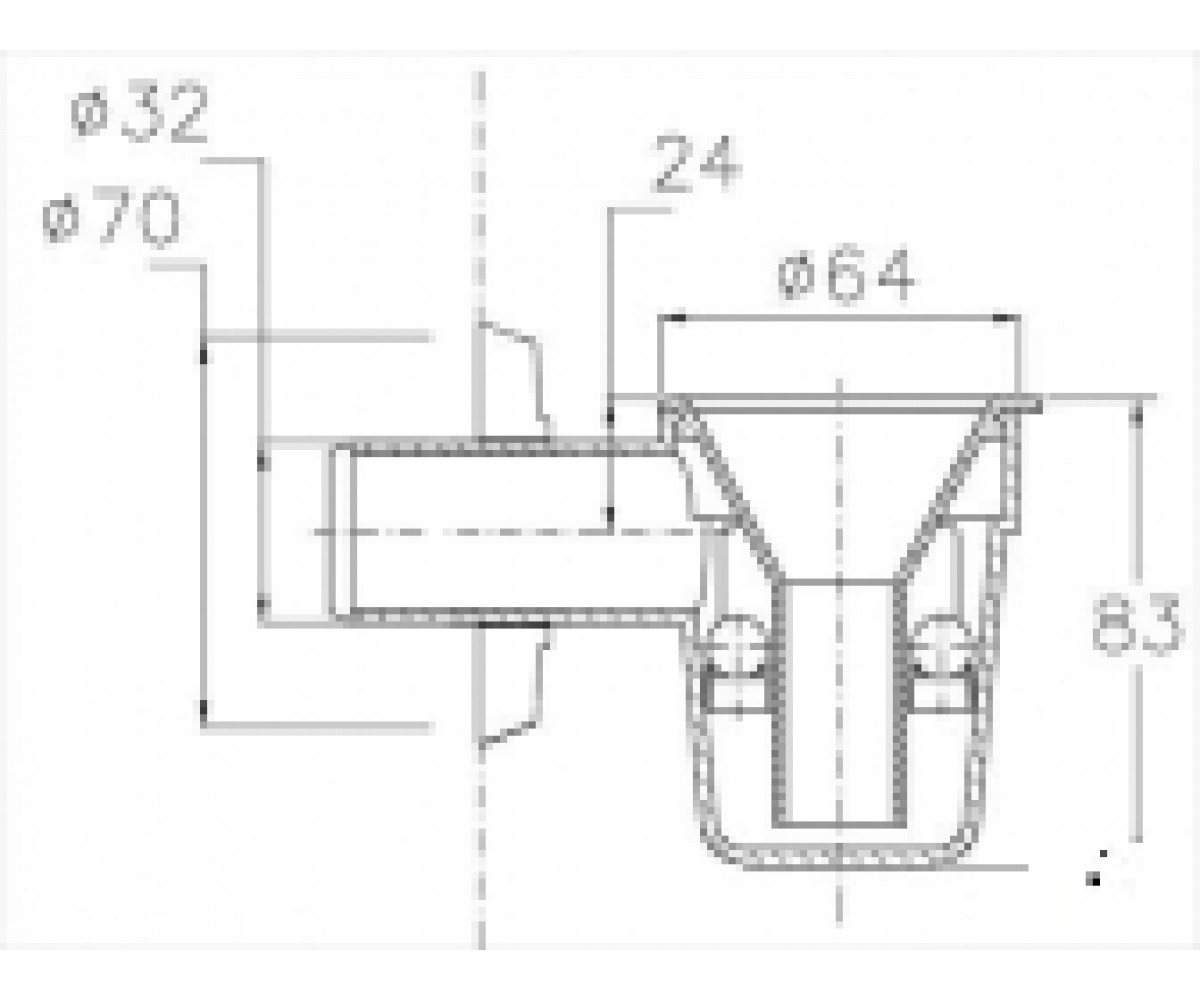 Сифон для бойлера  STY-517-1-K:Чертеж 
