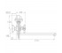 Смеситель для ванны  VD-2C261C:Чертеж 
