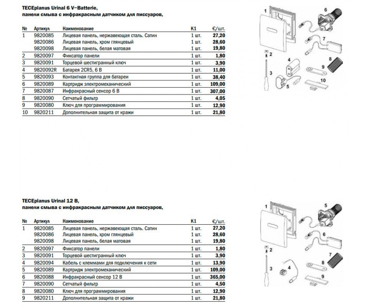 Передня панель, хромована глянсова TECE  9820086 9820086