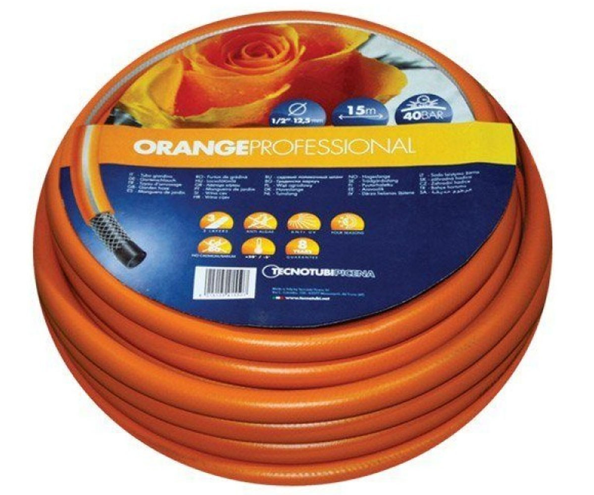 Шланг поливальний 25 мм 50 м TECNOTUBI ORANGE PROFESSIONAL OR 1 50 OR 1 50