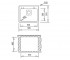 Кухонная мойка  FRAME 1B PLUS 40180500:Чертеж 
