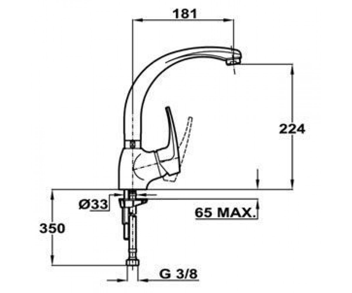 Смеситель для кухни  MB2 HC 40911502:Чертеж 