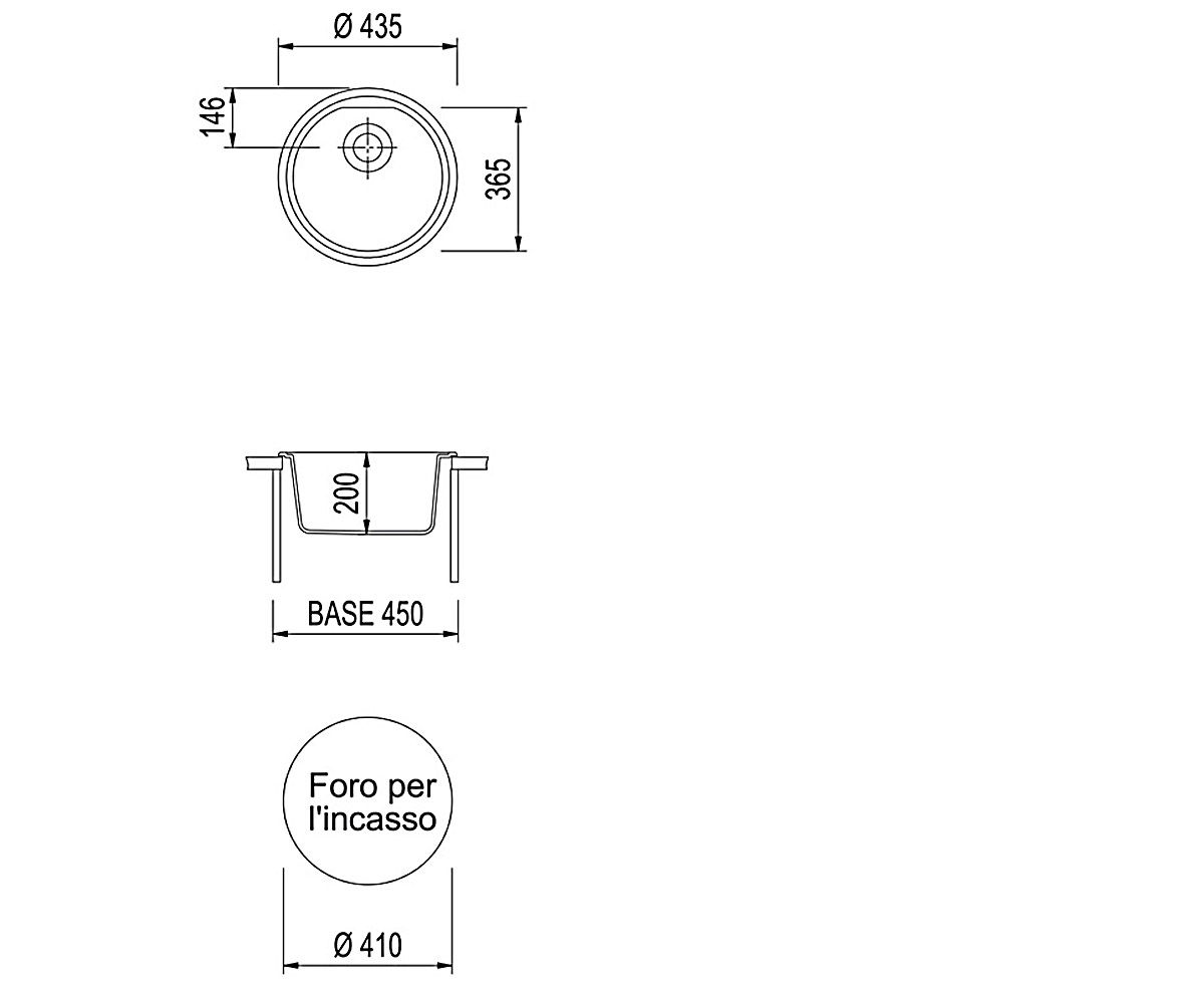Кухонная мойка  FUTURA PL4351 PL4351-28:Чертеж 