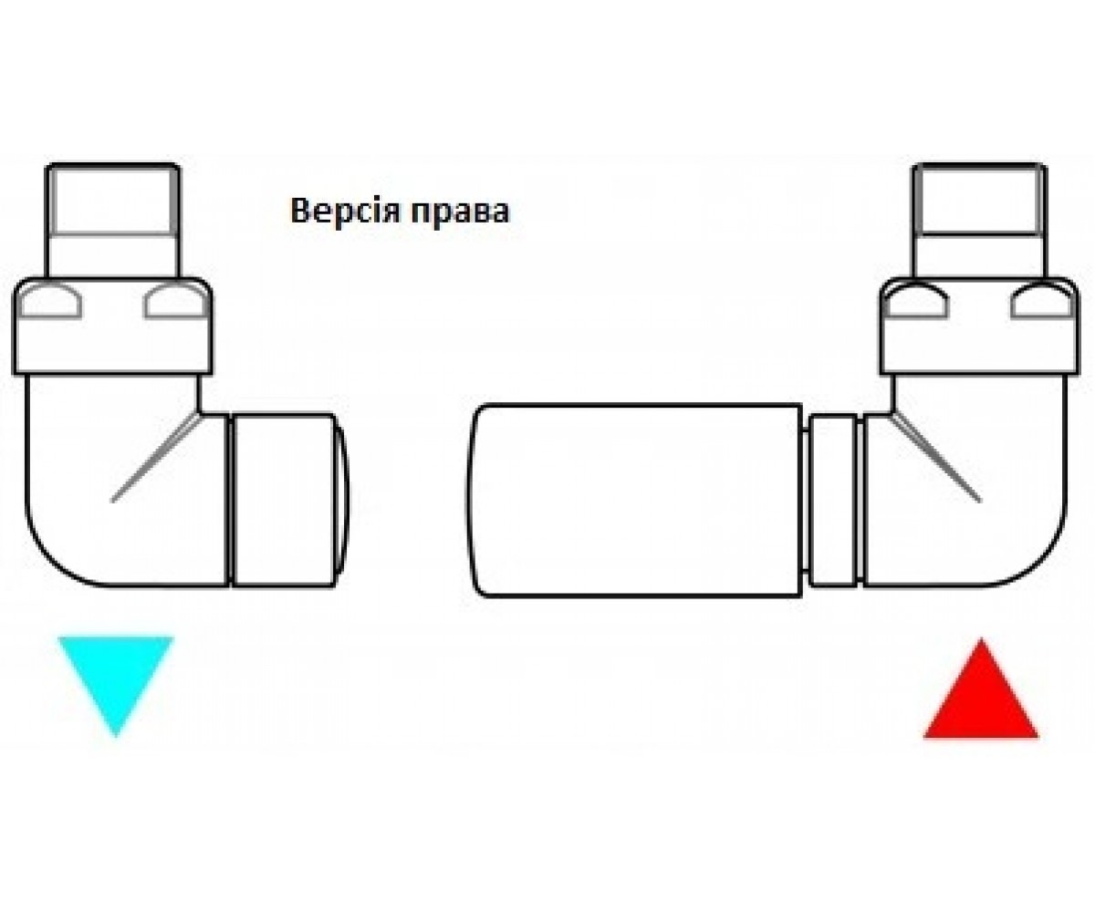 Набор вентилей для полотенцесушителя  VISION ALL IN ONE TGETVISIPK9M5:Фото 2