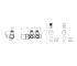 Комплект вентилей для полотенцесушителя  WRZT5G1-CR:Чертеж 