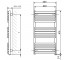 WWQSN087045K9M5E8P рушникосушка електрична Quadrus Slim One 870-450, колір чорний мат RAL 9005, приховане підключення справа (1 