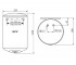 Бойлер с сухим тэном 80 л  ANTICALC GCV 8035 24D B14 TBRC:Чертеж 
