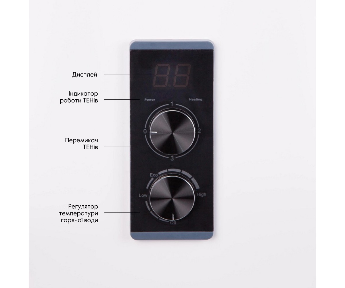Водонагреватель электрический Thermo Alliance 100 л плоский вертикальный, мокрый тэн 2 квт (0,8+1,2) DT100V20G(PD)/2  DT100V20GP