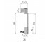 Thermo Alliance Forte удлинитель хром. 1/2 вн 80 мм TAF1301580  TAF1301580:Чертеж 
