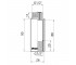 Thermo Alliance Forte удлинитель хром. 1/2 вн 90 мм TAF1301590  TAF1301590:Чертеж 