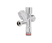 Кран кутовий подвійний  Thermo Alliance Forte 1/2З х 1/2З х 3/4З, хром TAF187W151520 THERMO ALLIANCE  TAF187W151520