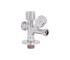 Кран угловой Thermo Alliance Forte двойной вентельный 1/2"н х 1/2"н х 3/4"н, хром TAF187W151520  TAF187W151520:Фото 3