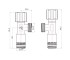 Кран угловой Thermo Alliance Forte вентельный 1/2"нн, хром TAF341W1515  TAF341W1515:Фото 2