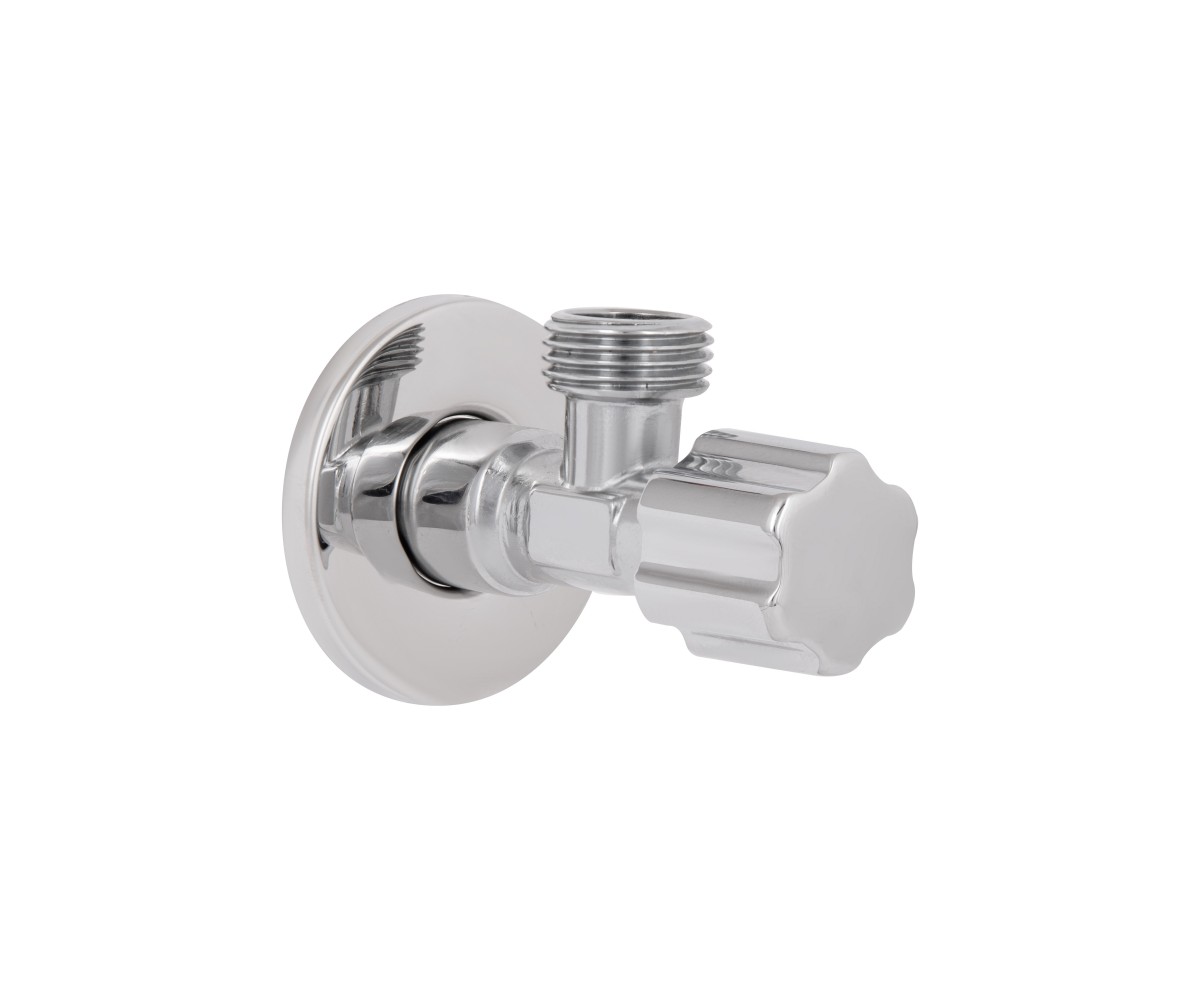 Кран угловой Thermo Alliance Forte вентельный 1/2"нн, хром TAF341W1515  TAF341W1515:Фото 6