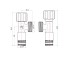 Кран угловой Thermo Alliance Forte вентельный 1/2"н×3/4"н, хром TAF341W1520  TAF341W1520:Фото 2