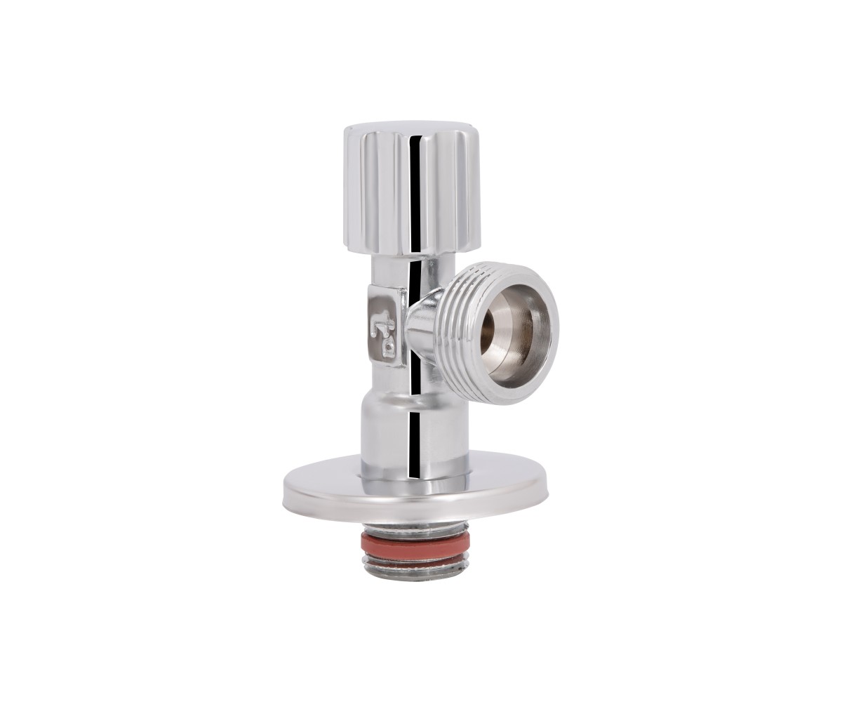 Кран угловой Thermo Alliance Forte вентельный 1/2"н×3/4"н, хром TAF341W1520  TAF341W1520:Фото 3