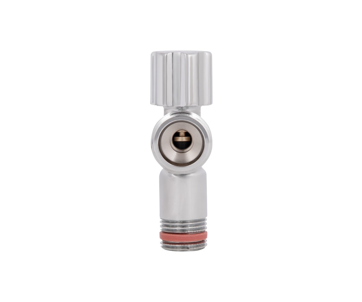 Кран угловой Thermo Alliance Forte вентельный 1/2"н×3/4"н, хром TAF341W1520  TAF341W1520:Фото 4