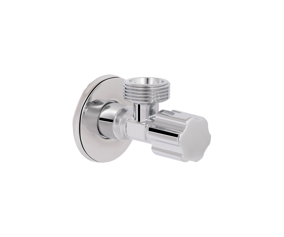Кран угловой Thermo Alliance Forte вентельный 1/2"н×3/4"н, хром TAF341W1520  TAF341W1520:Фото 6