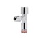 Кран кутовий Thermo Alliance Forte 1/2Зх3/8З з перехідником M10, хром TAF341W159 THERMO ALLIANCE  TAF341W159 TAF341W159
