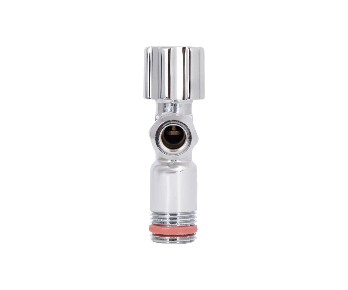 Кран угловой Thermo Alliance Forte вентельный 1/2"нх3/8"н с переходником M10, хром TAF341W159  TAF341W159:Фото 4
