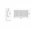 Радиатор стальной Thermo Alliance IMAS 22 тип 900х900 нижнее подключение 2844 вт  TAI22900900V:Чертеж 