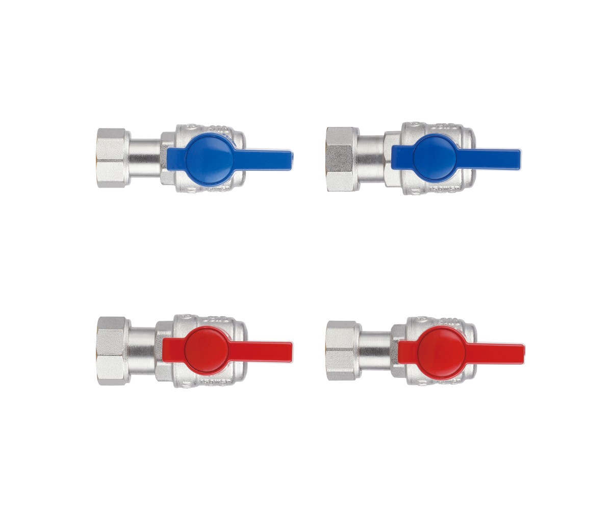 Комплект угловой кранов Thermo Alliance Standart 1/2вн -3/4вн с накидной гайкой для подключенние котла TAS225RBW1520  TAS225RBW1