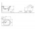 Биде подвесное  MH BW10045G:Чертеж 