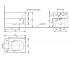 Унитаз безободковый  SG CW512YR:Чертеж 