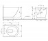 Подвесной унитаз  NC CW762:Чертеж 