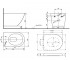 Подвесной унитаз с крышкой  NC CW762Y+VC100:Чертеж 
