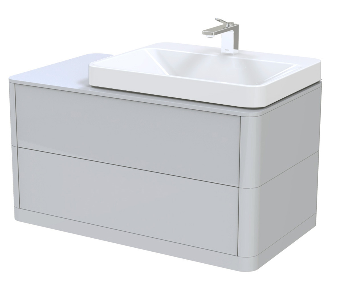 Підвісна тумба під умивальник TOTO SQUARE GEOMETRY FU10718L-MW FU10718L-MW