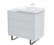 Підлогова тумба під умивальник TOTO SQUARE GEOMETRY FU10723L-MW