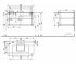 Тумба под раковину  SQUARE GEOMETRY FU10742L-VT:Чертеж 