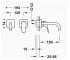 Настенный смеситель  CANIGO 21730001:Чертеж 
