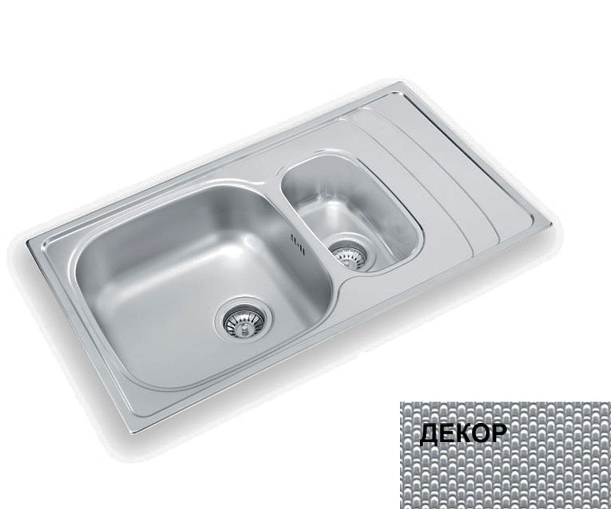 Кухонна полуторна мийка   UKINOX  WAVE L 860.500 15 GT 8K WAVE L 860.500 15 GT 8K