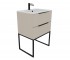 Тумба с умывальником 60 см  BE COLOR BE COLOR BEIGE RAY 600 N:Фото 2