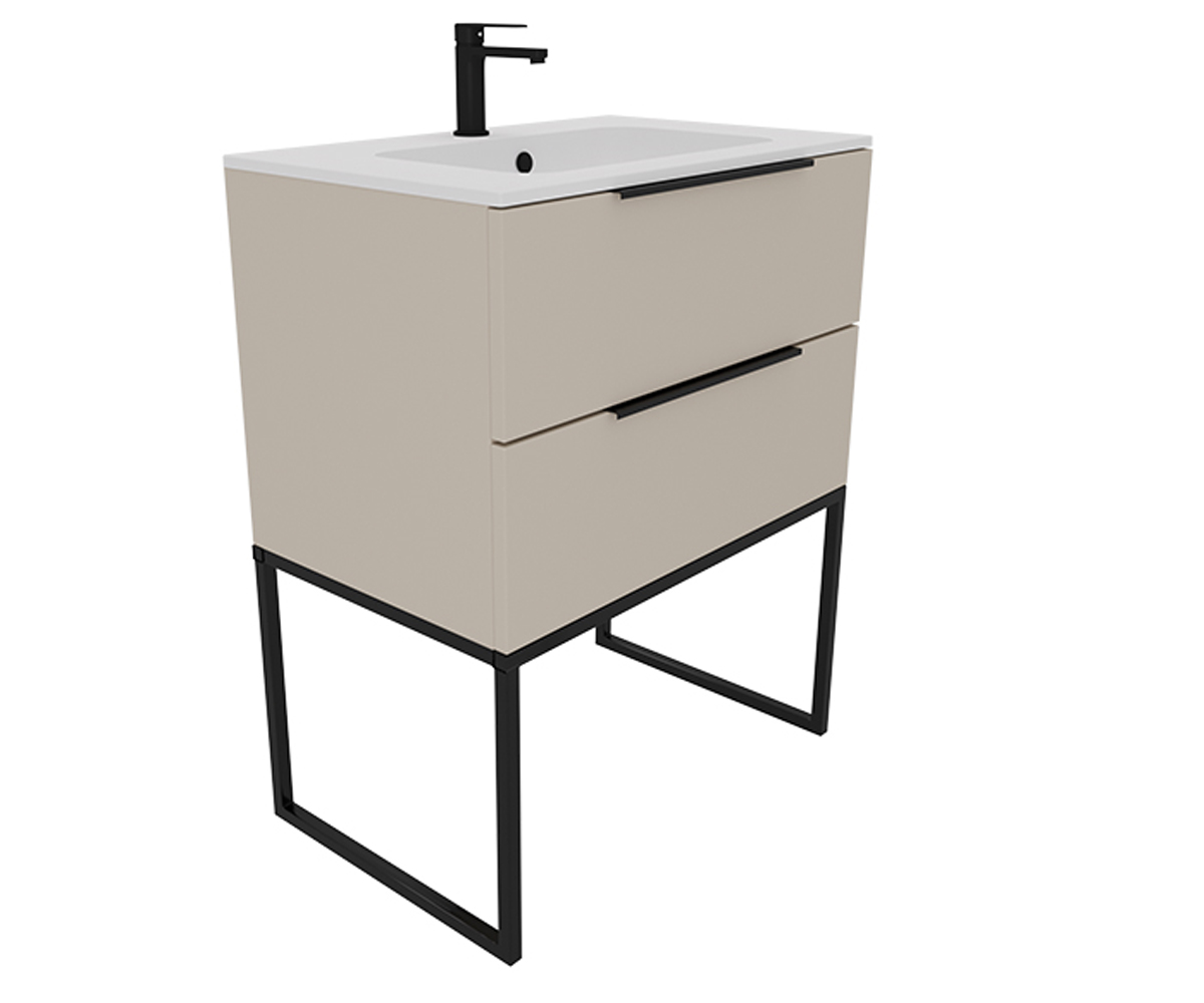 Тумба с умывальником 70 см  BE COLOR BE COLOR BEIGE RAY 700 N:Фото 2