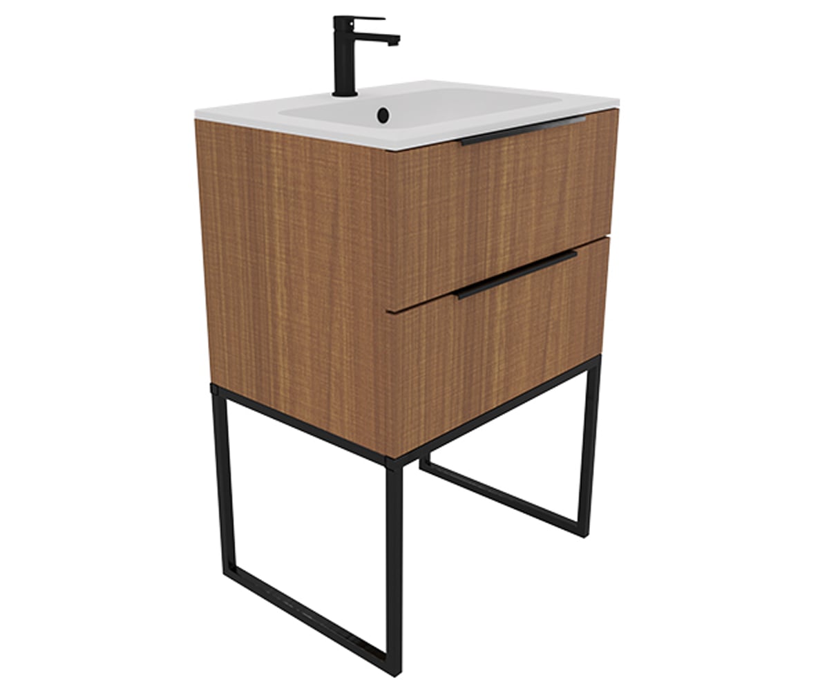 Тумба с умывальником 60 см  BE COLOR BE COLOR BRENDI OAK 600 N:Фото 2