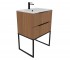 Тумба с умывальником 60 см  BE COLOR BE COLOR BRENDI OAK 600 N:Фото 2
